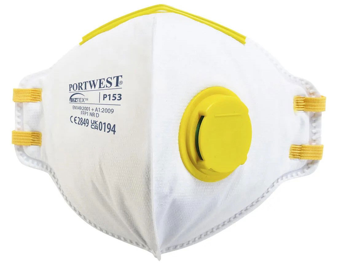 Portwest P153 - FFP1 szelepes Dolomite légzésvédő maszk termék fő termékképe